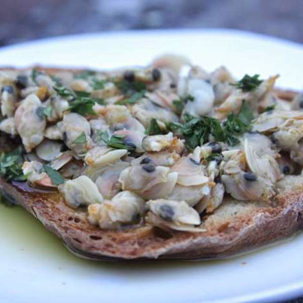 Le bruschette alle telline