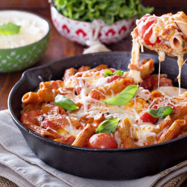 Le penne alla sorrentina